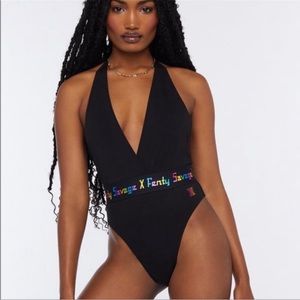 Savage X Fenty Forever Savage Rainbow Logo Bodysuit